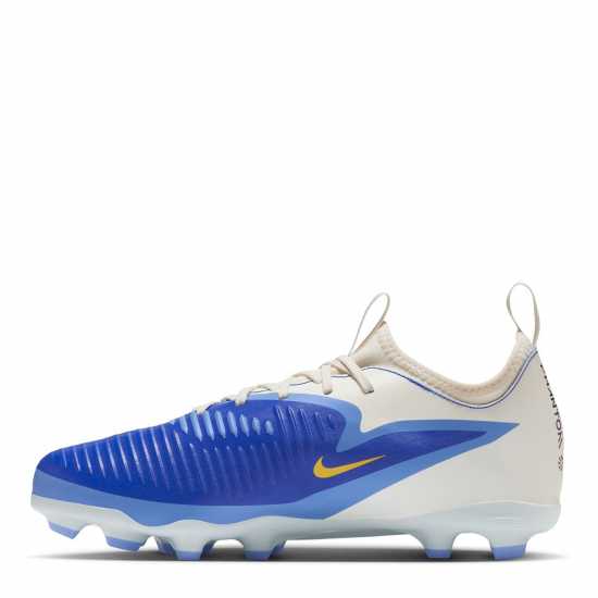 Nike Phantom 6 Academy Low Juniors Firm Ground Football Boots Син/Черен 