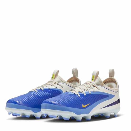 Nike Phantom 6 Academy Low Juniors Firm Ground Football Boots Син/Черен 