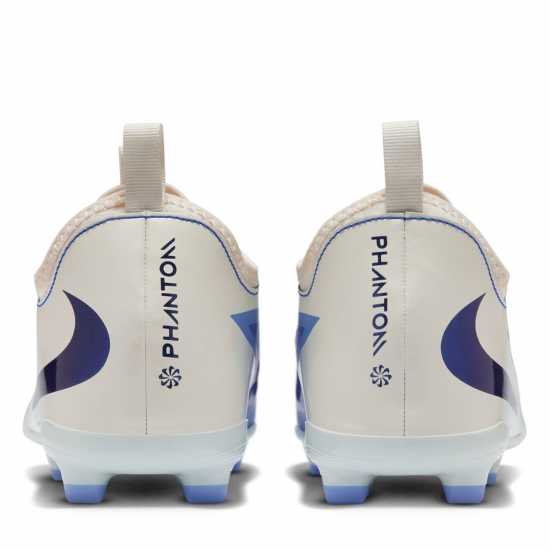 Nike Phantom 6 Academy Low Juniors Firm Ground Football Boots Син/Черен 