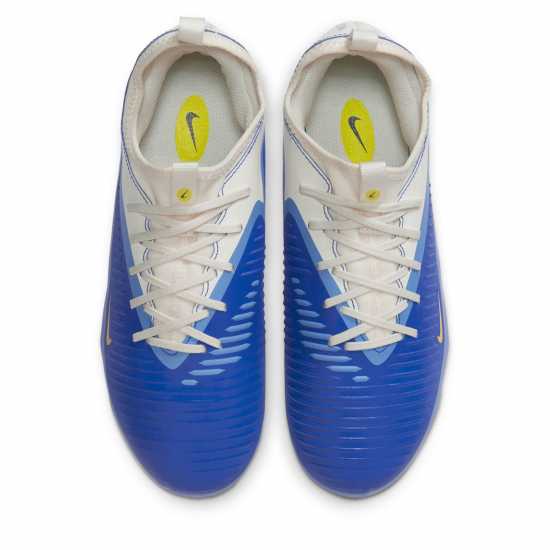 Nike Phantom 6 Academy Low Juniors Firm Ground Football Boots Син/Черен 