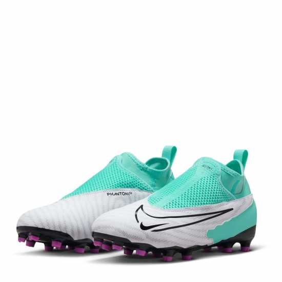 Nike Phantom Academy Gx Junior Firm Ground Football Boots Blue/Pink/White Детски футболни бутонки