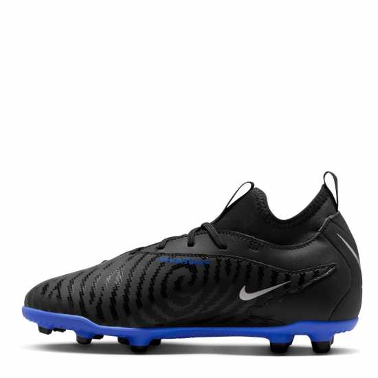 Nike Phantom Club Gx Junior Firm Ground Football Boots Black/Chrome Детски футболни бутонки