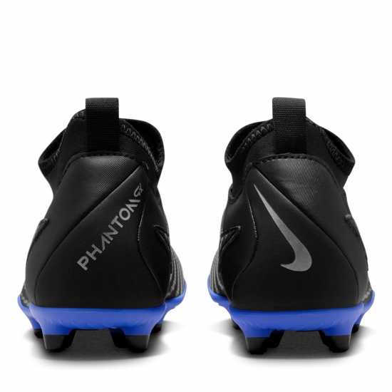 Nike Phantom Club Gx Junior Firm Ground Football Boots Black/Chrome Детски футболни бутонки