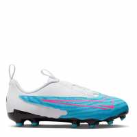 Nike Phantom Academy Gx Junior Firm Ground Football Boots Blue/Pink Футболни стоножки