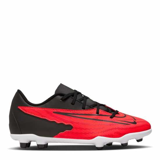 Nike Phantom Club Gx Junior Firm Ground Football Boots Crimson/Black - Детски футболни бутонки