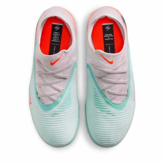 Nike Phantom 6 Pro Juniors Multi Ground Football Boots Зелен/Оранжев 