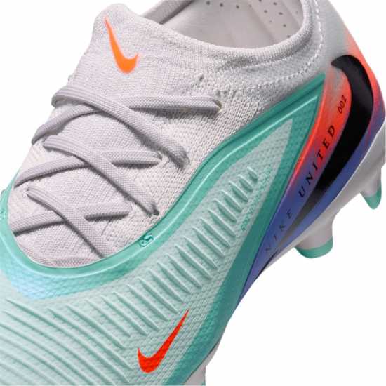 Nike Phantom 6 Pro Juniors Multi Ground Football Boots Зелен/Оранжев 