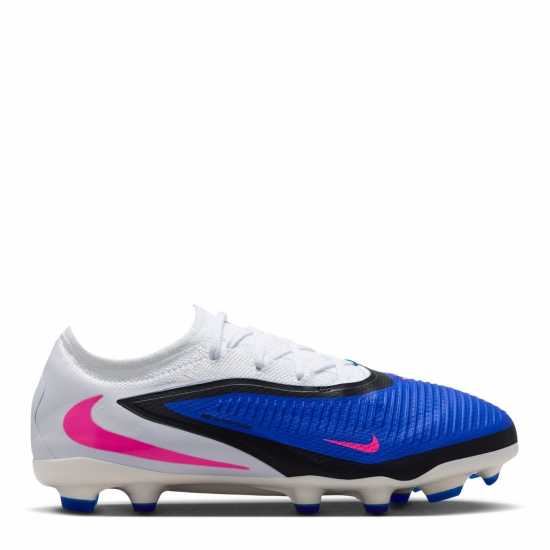 Nike Phantom 6 Pro Juniors Multi Ground Football Boots Blue/Wht/Pink 