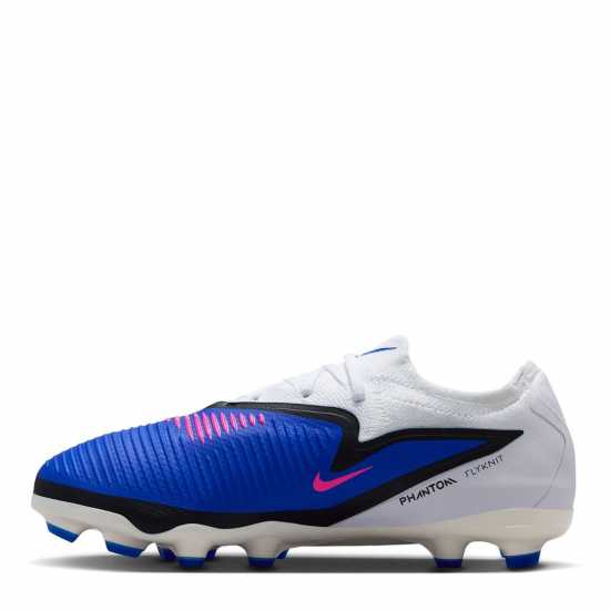 Nike Phantom 6 Pro Juniors Multi Ground Football Boots Blue/Wht/Pink 