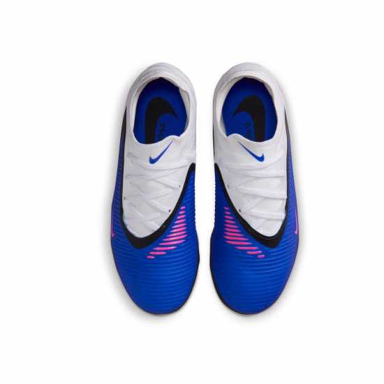 Nike Phantom 6 Pro Juniors Multi Ground Football Boots Blue/Wht/Pink 