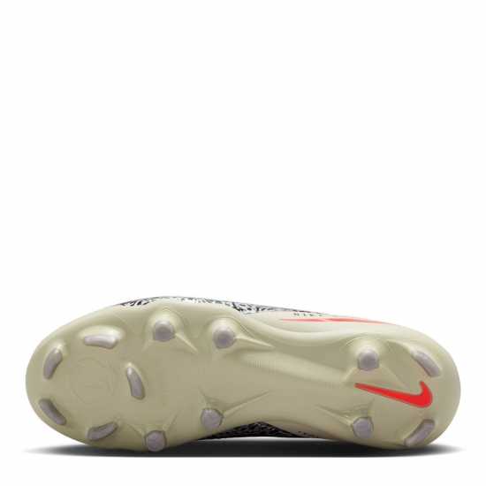 Nike Phantom 6 Pro Juniors Multi Ground Football Boots Burgundy/Print 