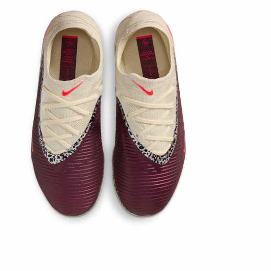 Nike Phantom 6 Pro Juniors Multi Ground Football Boots Burgundy/Print 
