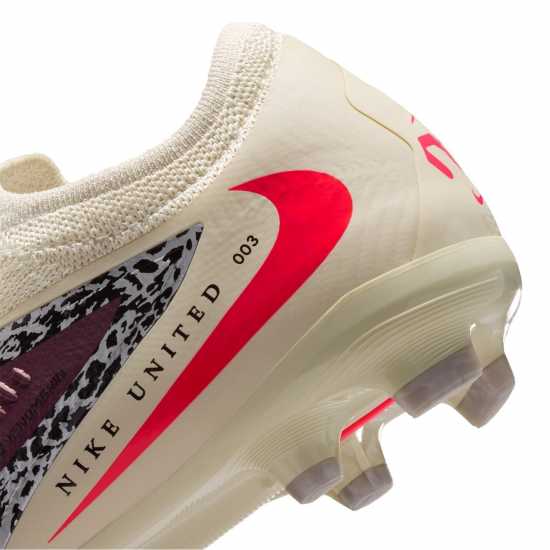 Nike Phantom 6 Pro Juniors Multi Ground Football Boots Burgundy/Print 