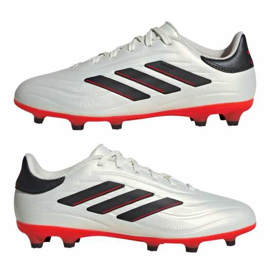 Adidas Copa Pure 2 League Juniors Firm Ground Football Boots Бяло/Черно/Червено 