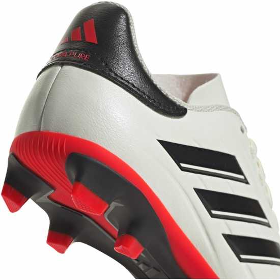 Adidas Copa Pure.4 Junior Firm Ground Football Boots White/Black/Red Детски футболни бутонки