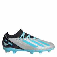Adidas X .3 Junior Firm Ground Football Boots Silver/Blue/Blk Детски футболни бутонки