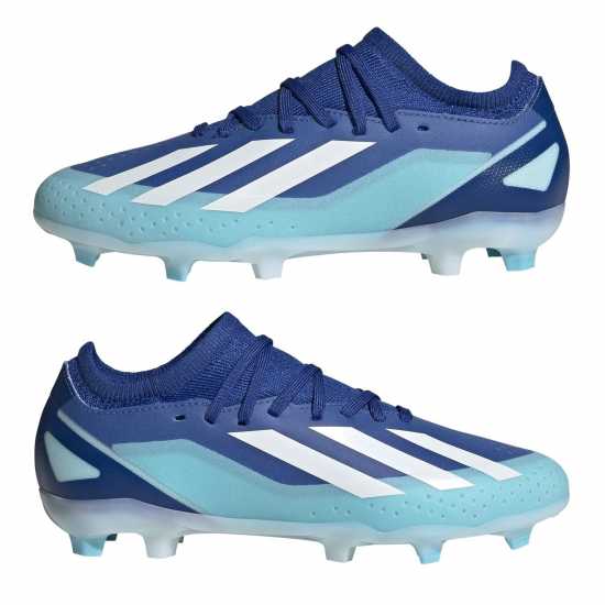 Adidas X Crazyfast League Junior Firm Ground Boots Blue/White Детски футболни бутонки
