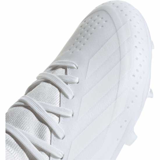 Детски футболни бутонки Adidas X Crazyfast League Junior Firm Ground Boots White/White Adidas X Crazyfast League Junior Firm Ground Boots White/White Детски футболни бутонки