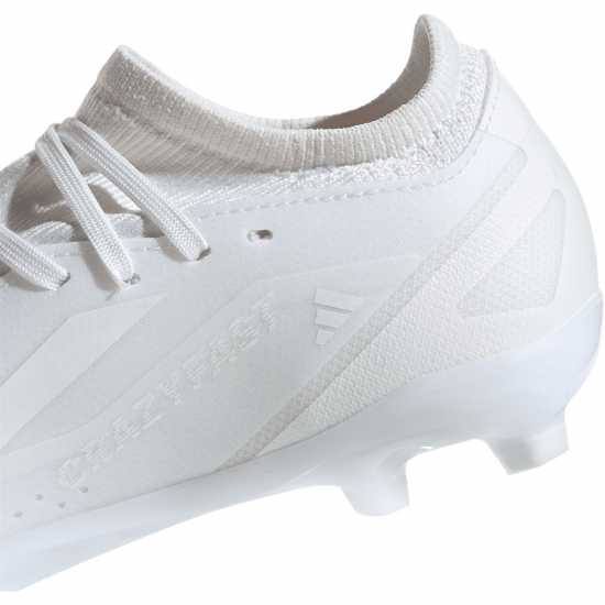 Детски футболни бутонки Adidas X Crazyfast League Junior Firm Ground Boots White/White Adidas X Crazyfast League Junior Firm Ground Boots White/White Детски футболни бутонки