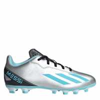 Adidas X Crazyfast Club Junior Flexible Firm Ground Football Boots Silver/Blue/Blk Детски футболни бутонки