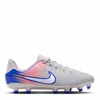 Nike Tiempo Legend 10 Academy Juniors Firm Ground Football Boots Сиво/Синьо 
