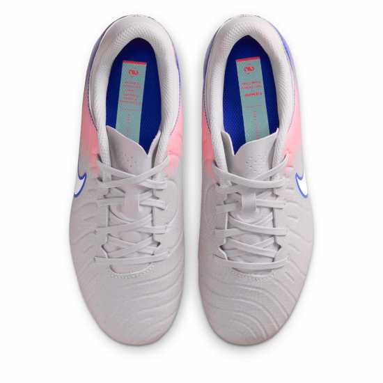 Nike Tiempo Legend 10 Academy Juniors Firm Ground Football Boots Сиво/Синьо 