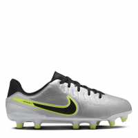 Nike Детски Футболни Бутонки Tiempo Legend 10 Academy Firm Ground Football Boots Junior Сребро/Волт Детски футболни бутонки