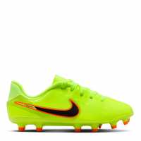 Nike Tiempo Legend 10 Academy Juniors Firm Ground Football Boots Волт/Черен 