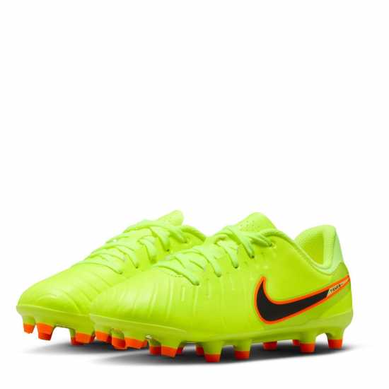 Nike Tiempo Legend 10 Academy Juniors Firm Ground Football Boots Волт/Черен 
