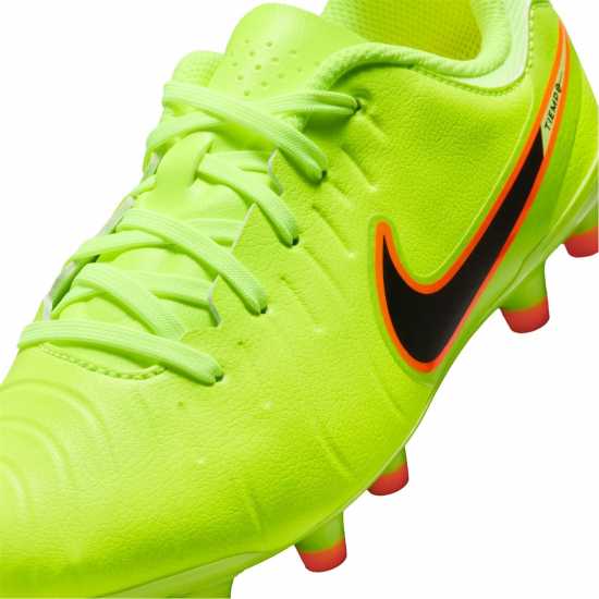 Nike Tiempo Legend 10 Academy Juniors Firm Ground Football Boots Волт/Черен 