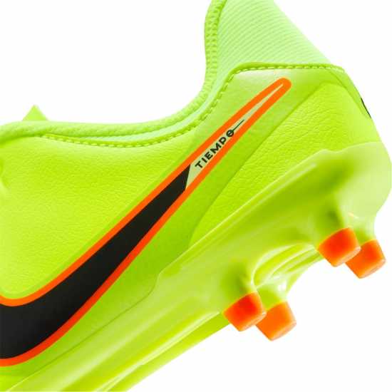 Nike Tiempo Legend 10 Academy Juniors Firm Ground Football Boots Волт/Черен 