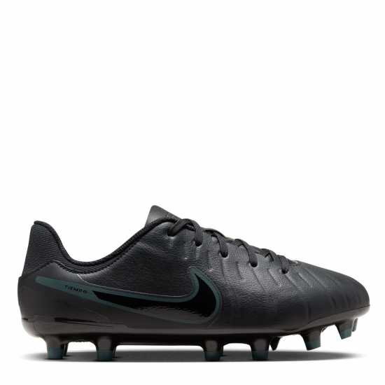 Nike Детски Футболни Бутонки Tiempo Legend 10 Academy Firm Ground Football Boots Junior Черно/Зелено Детски футболни бутонки