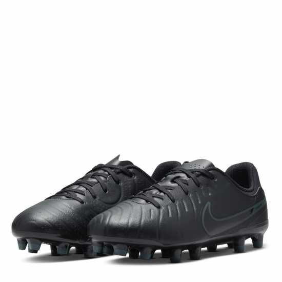 Nike Детски Футболни Бутонки Tiempo Legend 10 Academy Firm Ground Football Boots Junior Черно/Зелено Детски футболни бутонки