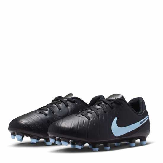 Nike Tiempo Legend 10 Academy Juniors Firm Ground Football Boots Black/Black Детски футболни бутонки