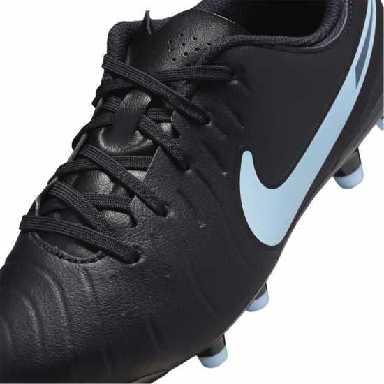 Nike Tiempo Legend 10 Academy Juniors Firm Ground Football Boots Black/Black Детски футболни бутонки