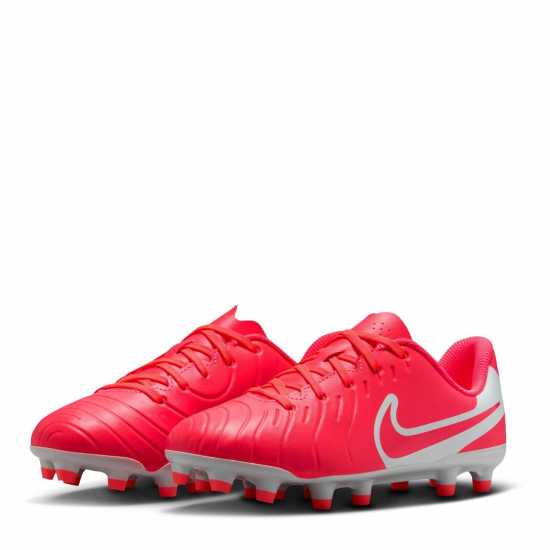 Детски футболни бутонки Nike Tiempo Legend 10 Club Juniors Firm Ground Football Boots Червено/Бяло Nike Tiempo Legend 10 Club Juniors Firm Ground Football Boots Червено/Бяло Детски футболни бутонки