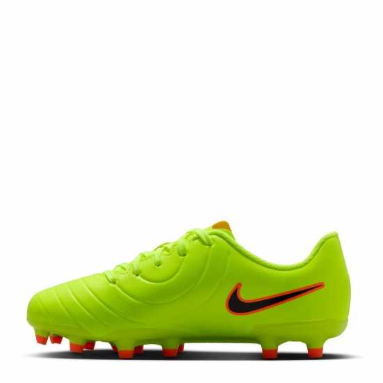 Nike Tiempo Legend 10 Club Juniors Firm Ground Football Boots Волт/Кримсън 