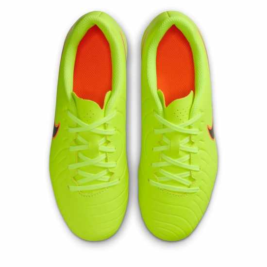 Nike Tiempo Legend 10 Club Juniors Firm Ground Football Boots Волт/Кримсън 