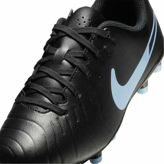 Nike Tiempo Legend 10 Club Juniors Firm Ground Football Boots Black/Black Детски футболни бутонки