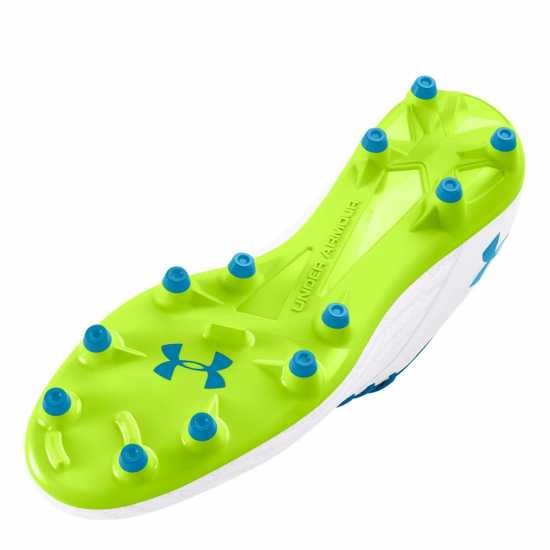 Under Armour Magnetico Select Junior Firm Ground Football Boots White/Yellow Детски футболни бутонки