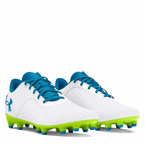 Under Armour Magnetico Select Junior Firm Ground Football Boots White/Yellow Детски футболни бутонки