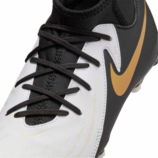 Nike Детски Футболни Бутонки Phantom Luna Ii Academy Firm Ground Football Boots Junior White/Blk/Gold Детски футболни бутонки