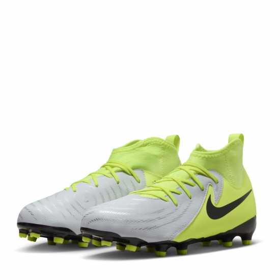 Nike Детски Футболни Бутонки Phantom Luna Ii Academy Firm Ground Football Boots Junior Сребро/Волт Детски футболни бутонки
