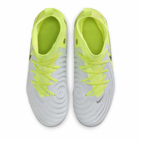 Nike Детски Футболни Бутонки Phantom Luna Ii Academy Firm Ground Football Boots Junior Сребро/Волт Детски футболни бутонки