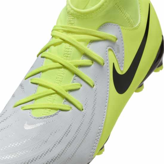 Nike Детски Футболни Бутонки Phantom Luna Ii Academy Firm Ground Football Boots Junior Сребро/Волт Детски футболни бутонки