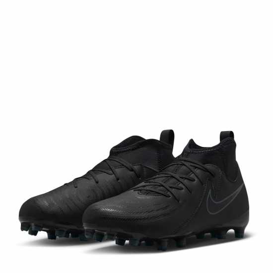 Nike Детски Футболни Бутонки Phantom Luna Ii Academy Firm Ground Football Boots Junior Черно/Зелено Детски футболни бутонки