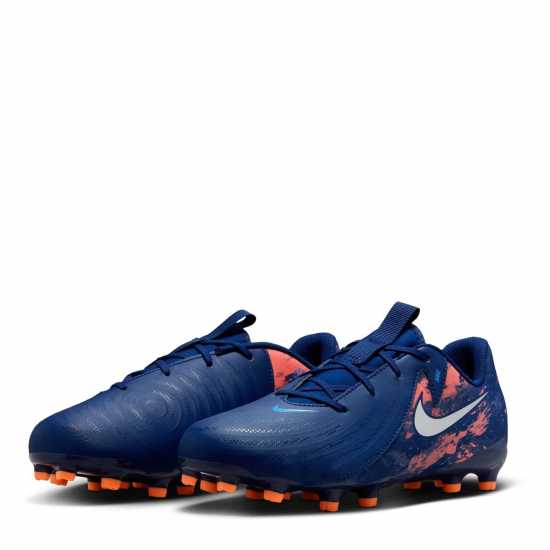 Детски футболни бутонки Nike Phantom Gx Ii Academy Junior Firm Ground Football Boots Синьо/Хром Nike Phantom Gx Ii Academy Junior Firm Ground Football Boots Синьо/Хром Детски футболни бутонки