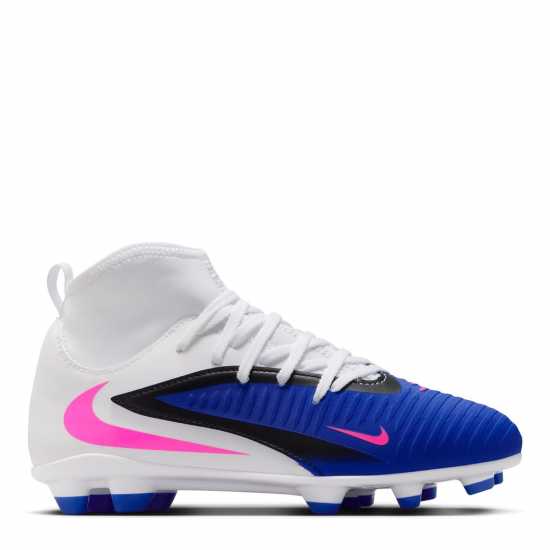 Nike Phantom 6 Club Juniors Multi-Ground Football Boots Blue/Wht/Pink 