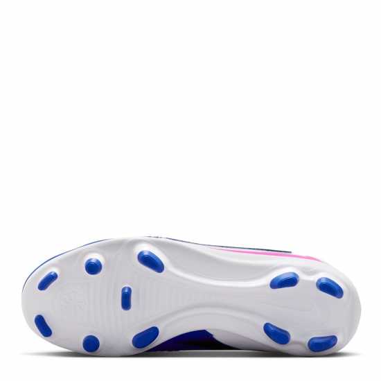Nike Phantom 6 Club Juniors Multi-Ground Football Boots Blue/Wht/Pink 