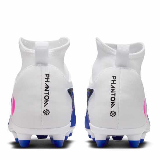 Nike Phantom 6 Club Juniors Multi-Ground Football Boots Blue/Wht/Pink 